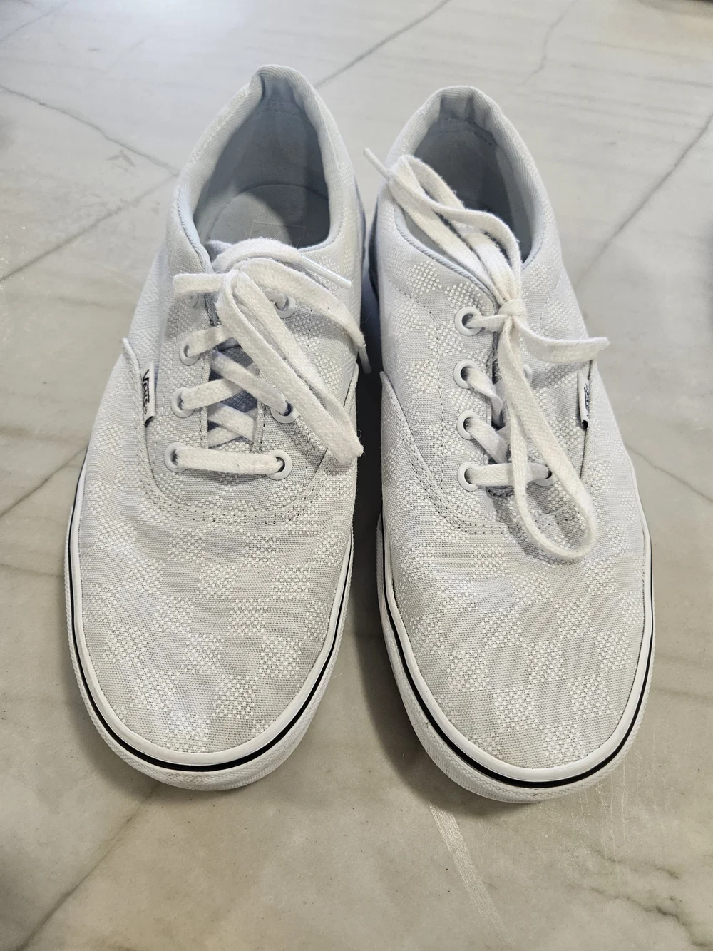 Vans Doheny Checker Dot Ballad Blue White Low Top Canvas Sneakers Shoes
